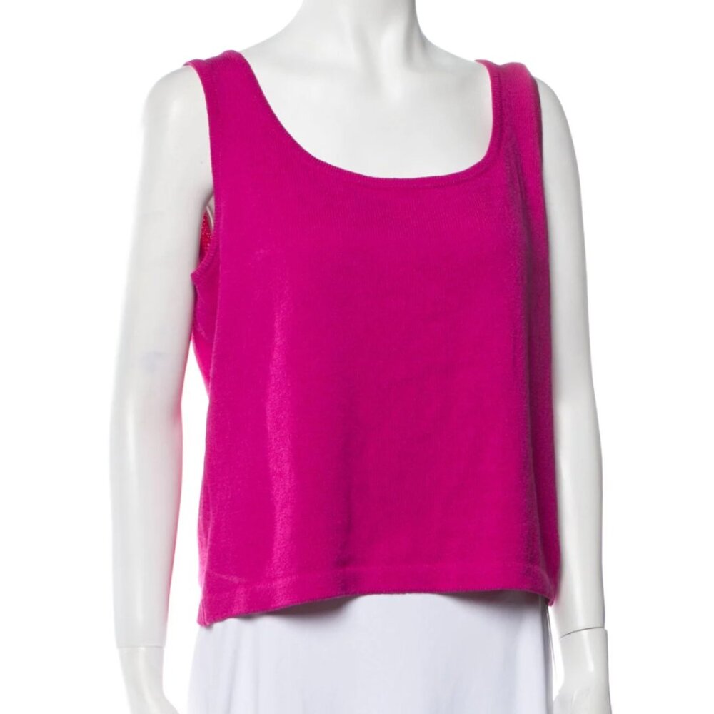 St John Knit Sleeveless Sweater Shell